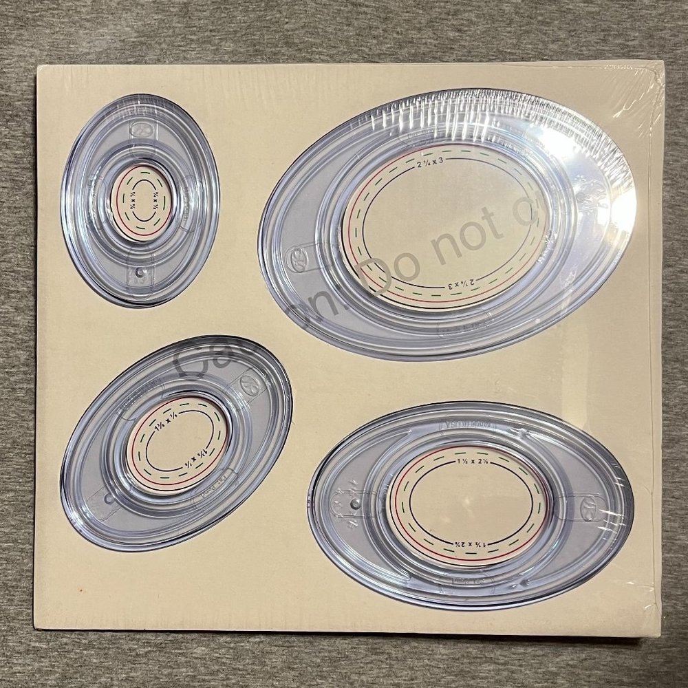 Creative Memories Custom Cutting System Oval Cutting Patterns & Sizing T…